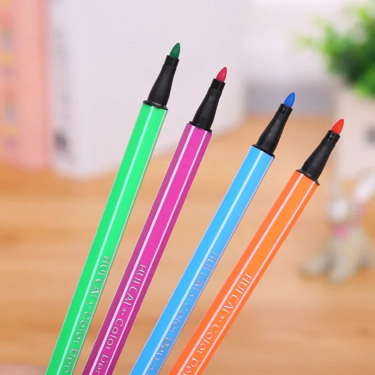 Children Painting 6/12 Non-toxic Water Color Pencil Washable Watercolor Pen Mark Painting for Kids Drawing Art Supplies Oasis Select