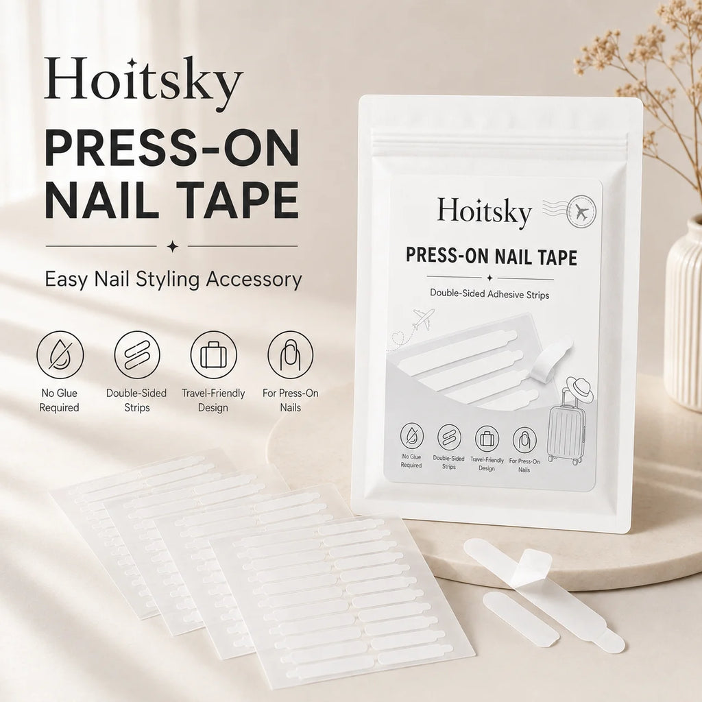 Super Sticky Waterproof Nail Adhesive Tabs Reusable Glue Stickers for Press-On Nails Portable Manicure Supplies Oasis Select 10pian