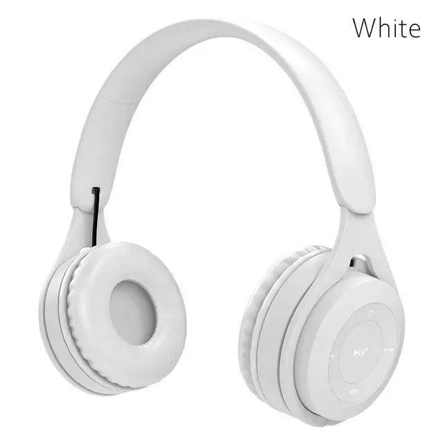 Hifi Sound Bluetooth Headphones Wireless Over-Ear Headsets with Microphone Noise Reduction Comfortable for Travel And Home Use Oasis Select WHITE