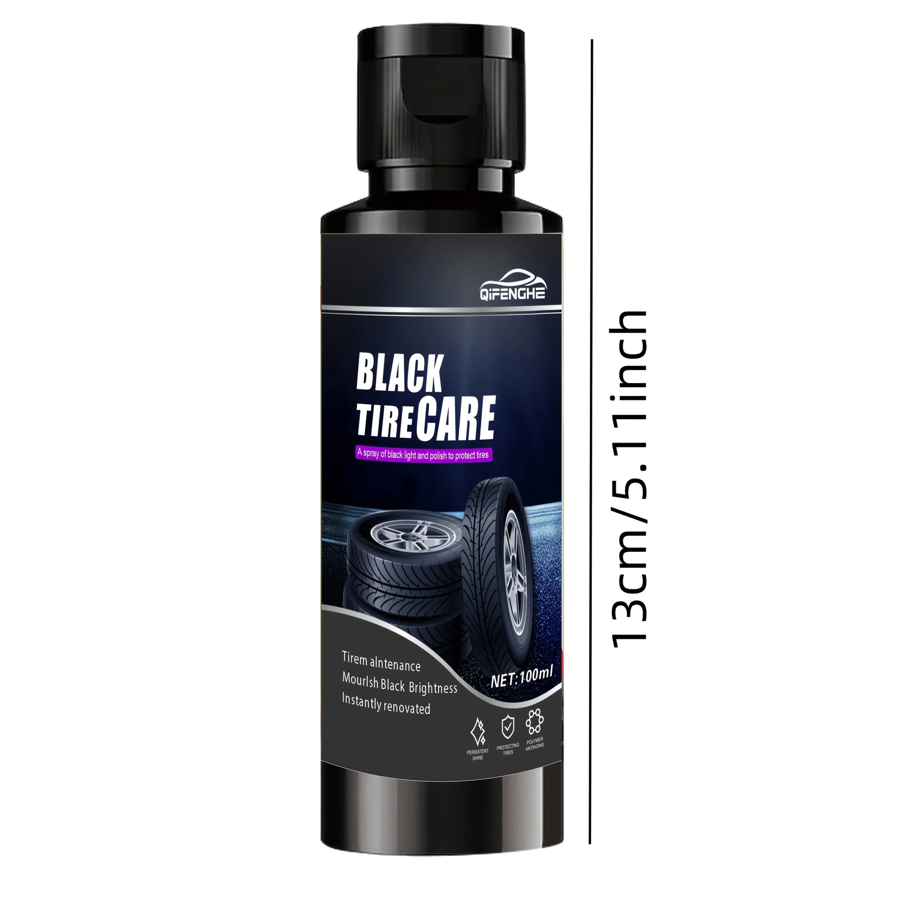 100g Car Tire Shine Wax – Gloss & Durable UV Protection