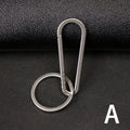 1PCS Titanium Alloy Keychain Tiranium Buckle Key Ring Car Accessories Titanium Buckles EDC Outdoor Tool Oasis Select A