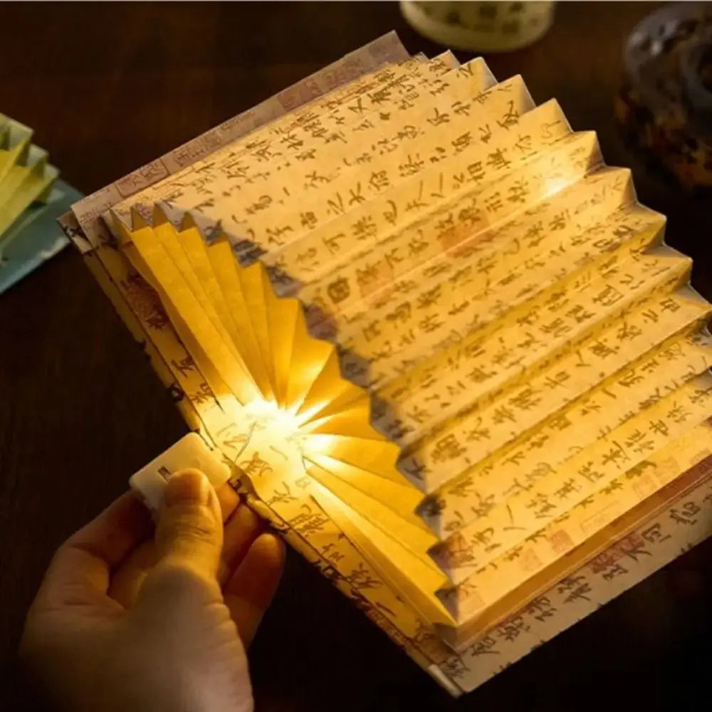 3D DIY Book Lamp – Fan-Shaped Folding Night Light Kit
