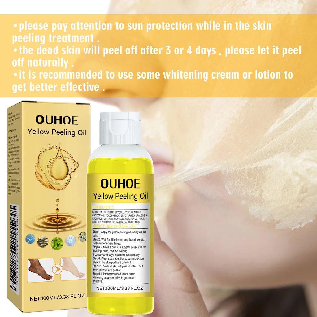 100ML Body Exfoliating Oil Moisturizing Gentle Remove Dead Skin Improve Smoothness Brightening Skin Tone Body Peeling Oil Oasis Select