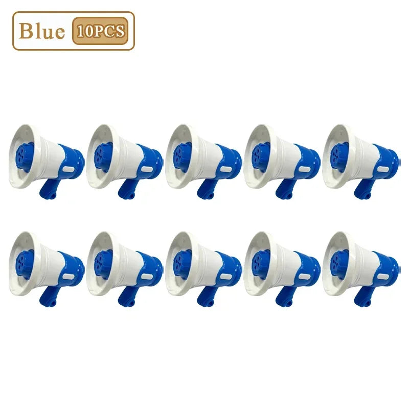 1- Durable Portable Mini Megaphone Clear Voice Broadcast Device Oasis Select Blue-10PCS