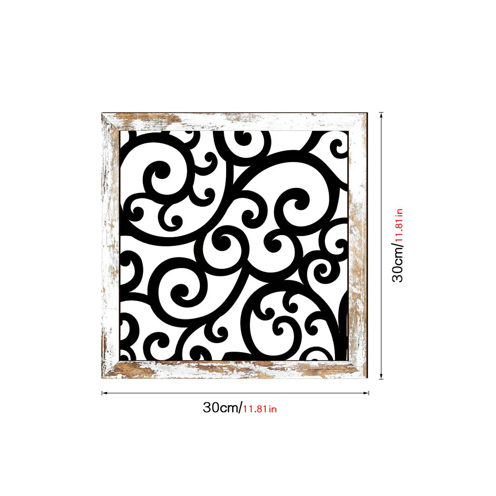 Wooden hollowed out UV printed wood grain home wall decoration can be pasted with living room and bedroom murals room decor Oasis Select MZ438-B 30cm x 30cm