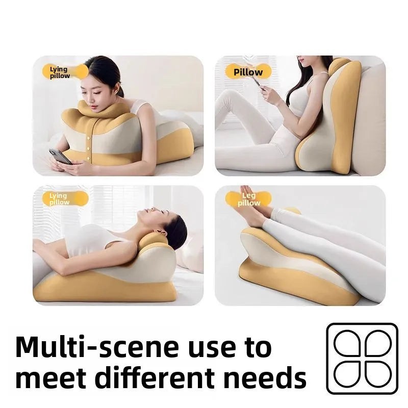Ergonomics Bed Sleeping Pillow Backrest Cushion Adult Reading or Playing Phone Pillow Comfotable Waist Cushion Home Textile Oasis Select
