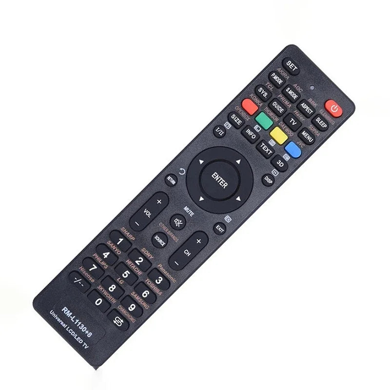 Universal Remote Control for Television RM-L1130+8 ABS Replacement Smart Television Soft Button English Oasis Select