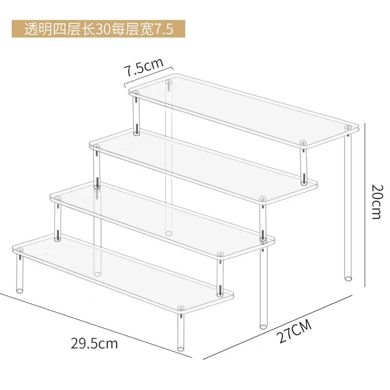 Clear Acrylic Display Stand | Perfume, Cupcake & Figurine Riser