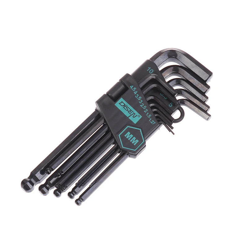 Allen Key Screwdriver Set with Handle for Motorcycles and Bicycles, Universal Torque Long Metric Oasis Select A4