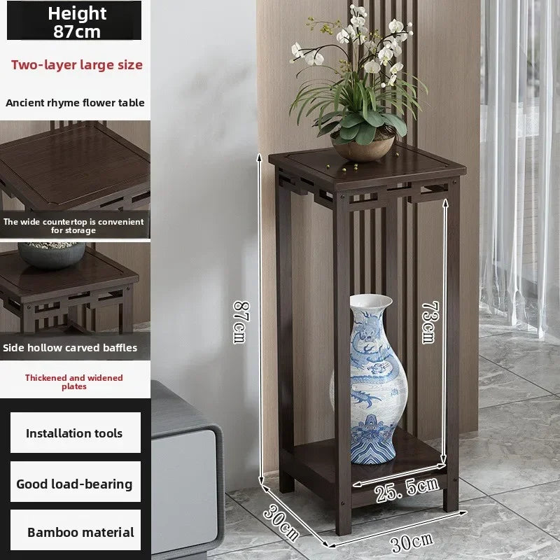 Multi-functional Floor-to-ceiling retro flower table Multi-layer flower pot rack Oasis Select Double A