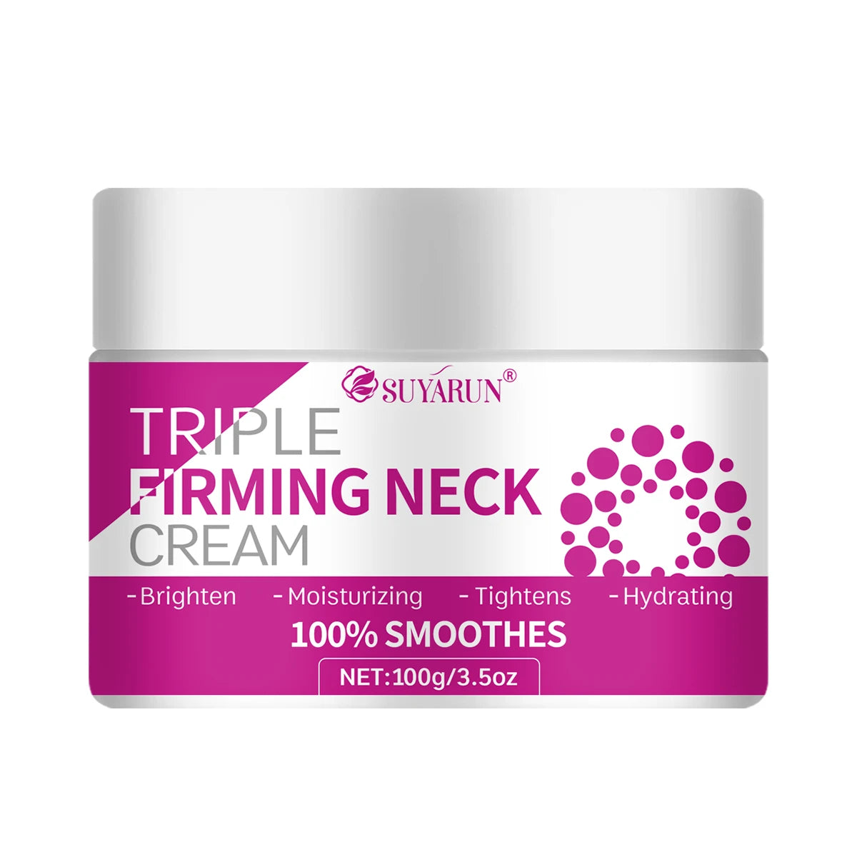 SUYARUN Triple Lifting Neck Cream - Anti-Aging Hyaluronic Acid Collagen Retinol Firming Moisturizer for Wrinkles & Sagging Skin. Oasis Select 100g