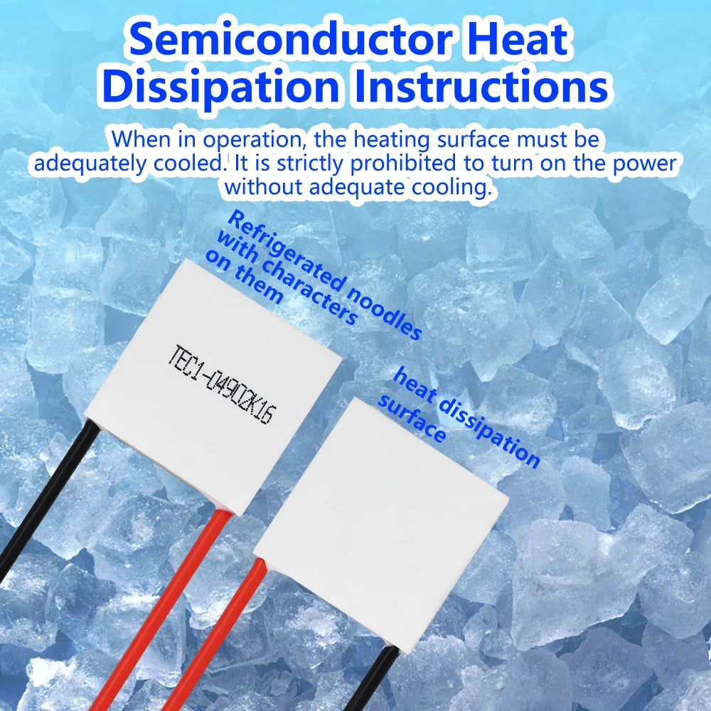 TEC1-04902 K16 DC 5V Thermoelectric Cooler Peltier DIY 20*20MM 2A of Semiconductor Rrefrigeration Electronic Component Kit Oasis Select