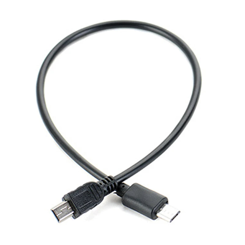 Micro USB Male To Mini USB Male Data Adapter Converter Cable Cord Oasis Select one size