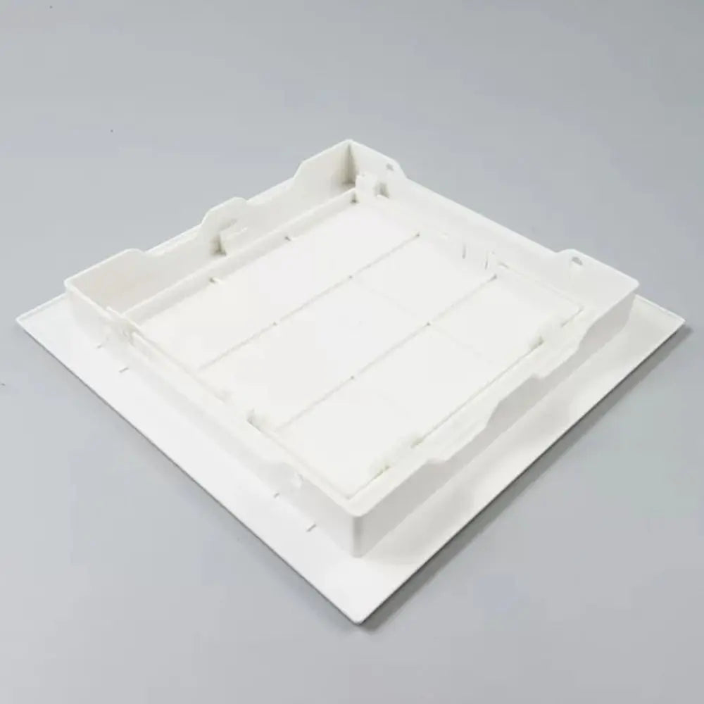 Removable Hinged Access Hatch White Plastic Opening Flap Cover Plate Inspection Hole ABS Access Hatch Cover Wall Access Doors Oasis Select