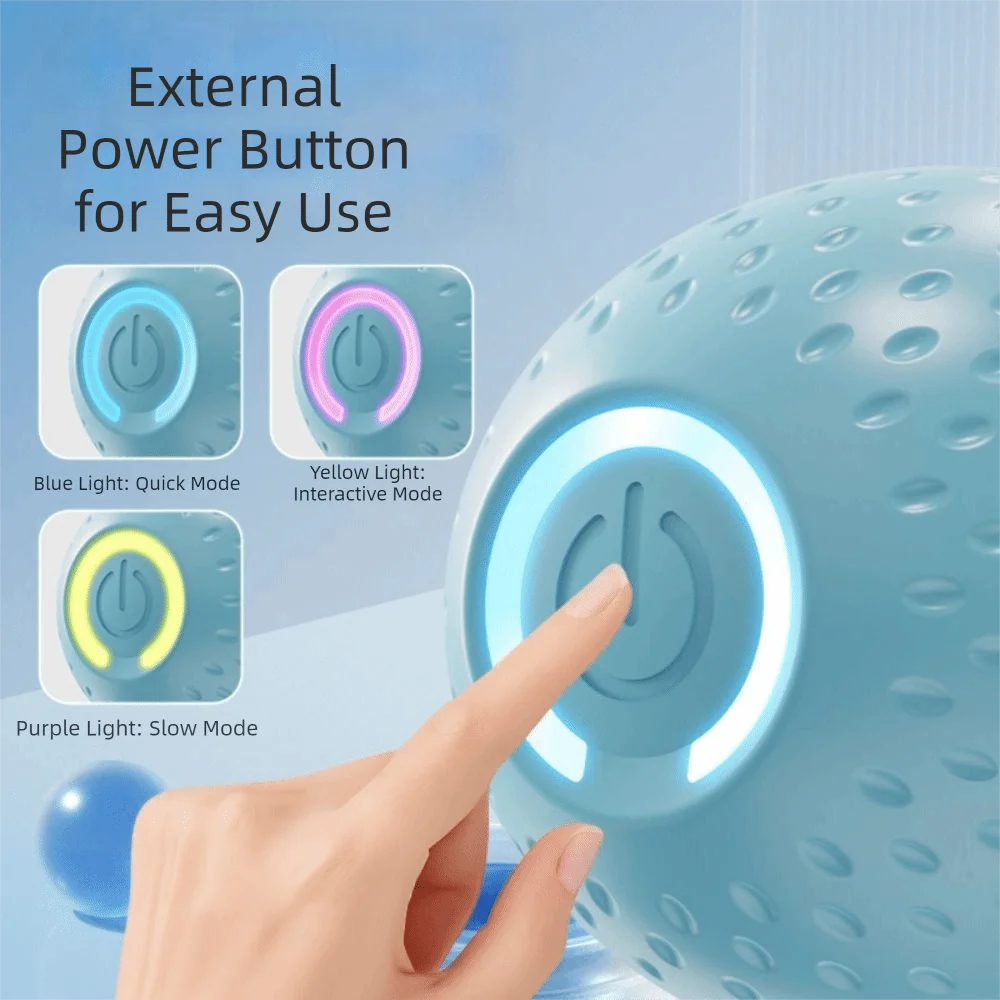Smart Auto-Rolling Dog Toy Ball | USB Rechargeable, 3 Modes