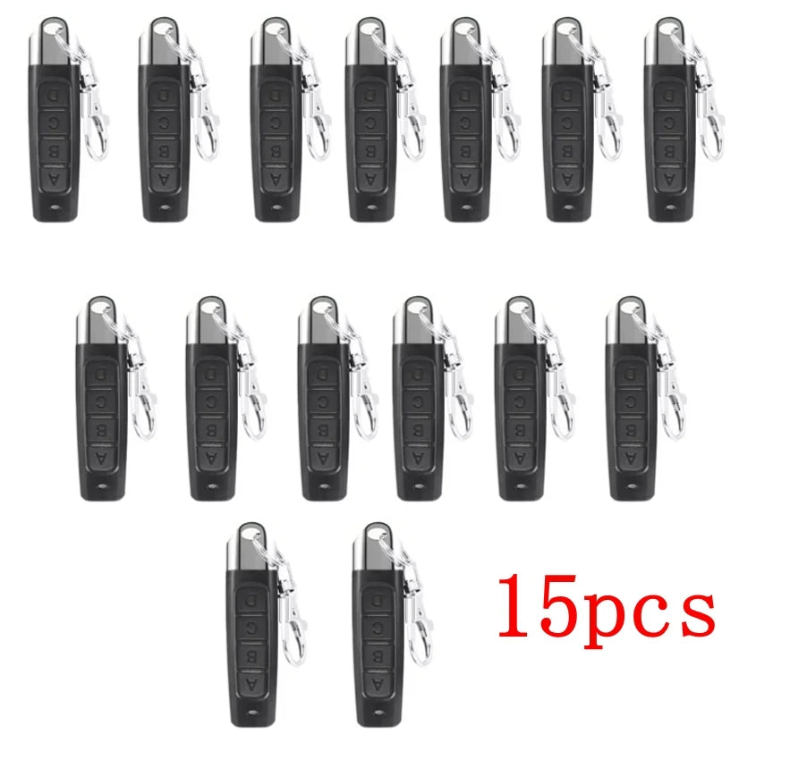 50PCS 433mhz Remote Control Duplicator Universal Remote key Copy Clone Replacement Garage Door Keychain RF 433Mhz Transmitter Oasis Select 15PCS