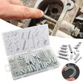 200PCS Mixed Size Compression Spring Kit Stainless Steel Boxed Extension and Compression Springs Kit DIY Accessories Silver Oasis Select 200PCS