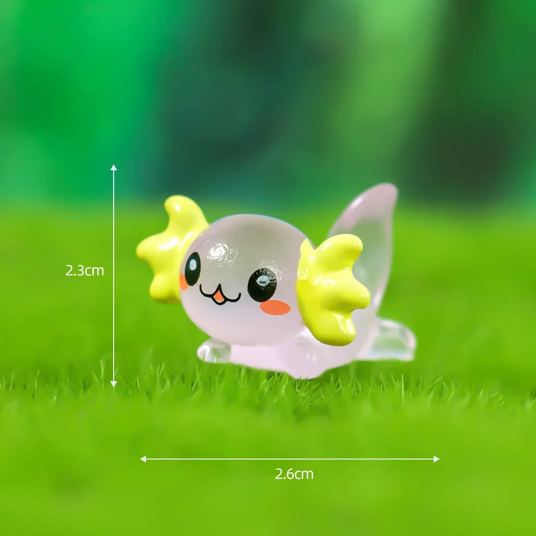 Simulation 3D Axolotl Fish Resin Charms Solid Color Kawaii Cartoon Earring Keychain Pendant Marine Animal Jewelry Diy Oasis Select PL