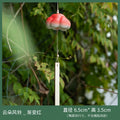 Handmade Ceramic Cloud Wind Chime Hanging Decoration - Japanese Style Wind Bell for Door, Creative and Girly Birthday Gift Oasis Select Gradual change red 6.5x3.5