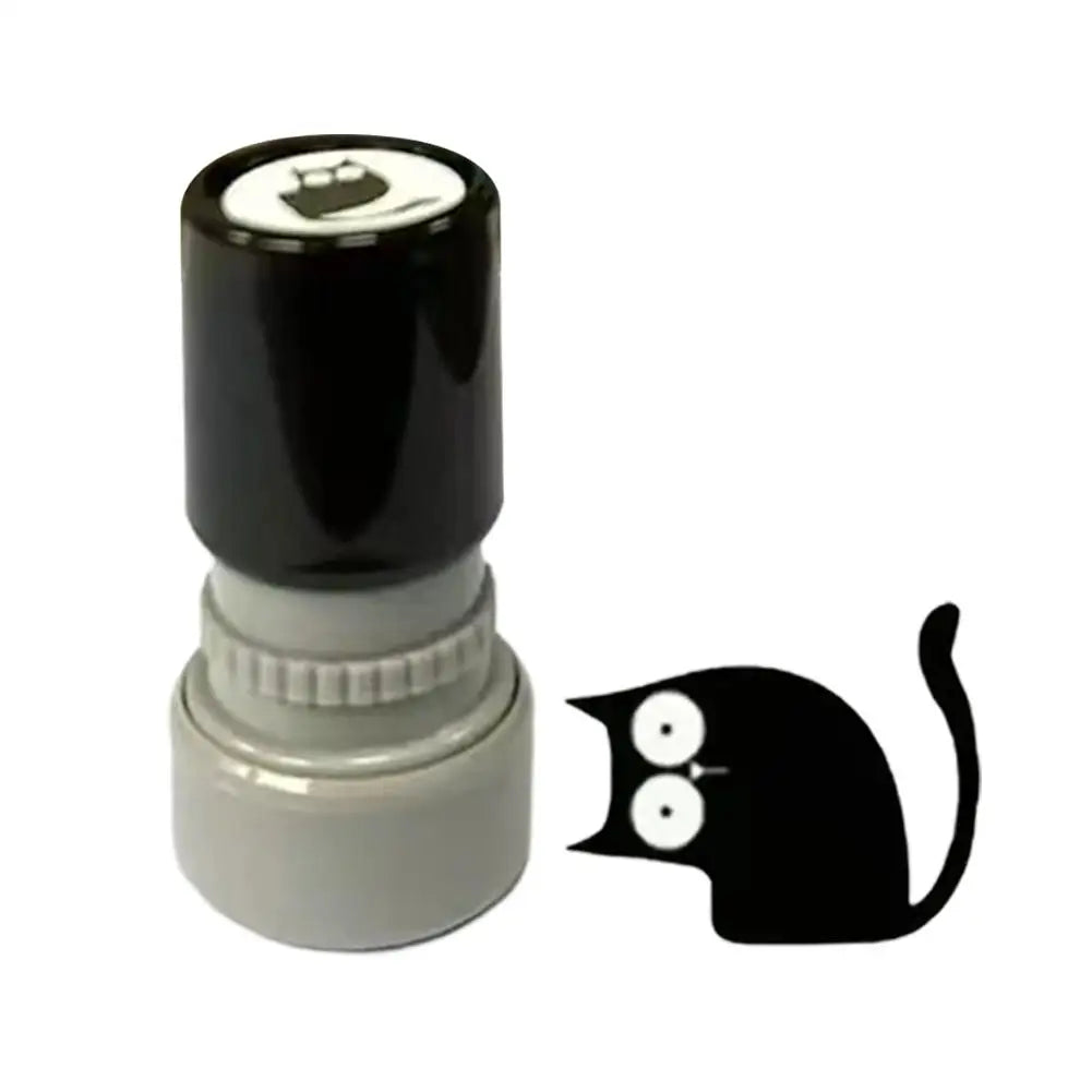Cute Cartoon black Cat Stamp 4 Styles Cat Stamp DIY Scrapbooking Decoration For Journals, Scrapbook, Cards & Teacher Rewards Oasis Select D
