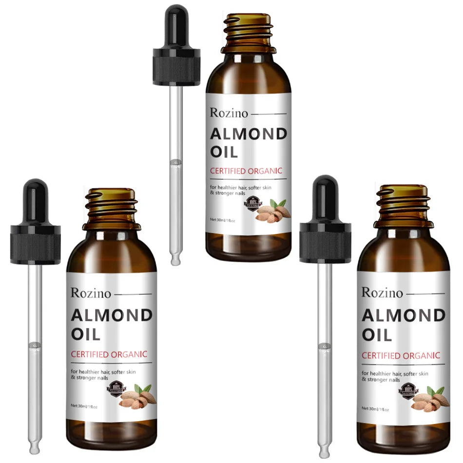 30ml Pure Sweet Almond Oil – Face, Body & Massage Carrier Oil