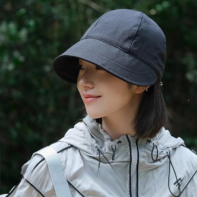Summer Solid Color Bucket Hat for Women UV Protection Outdoor Sports Hat Casual Sun Hat Gift Lightweight Sun Protection Face Oasis Select