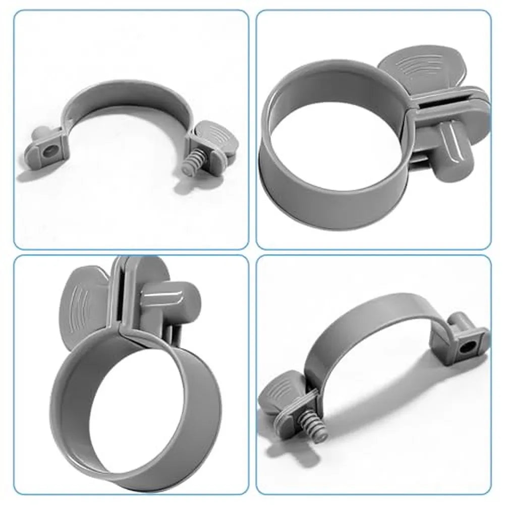 4-Pack 1-1/4" Plastic Pool Hose Clamps – Intex Pool Fit