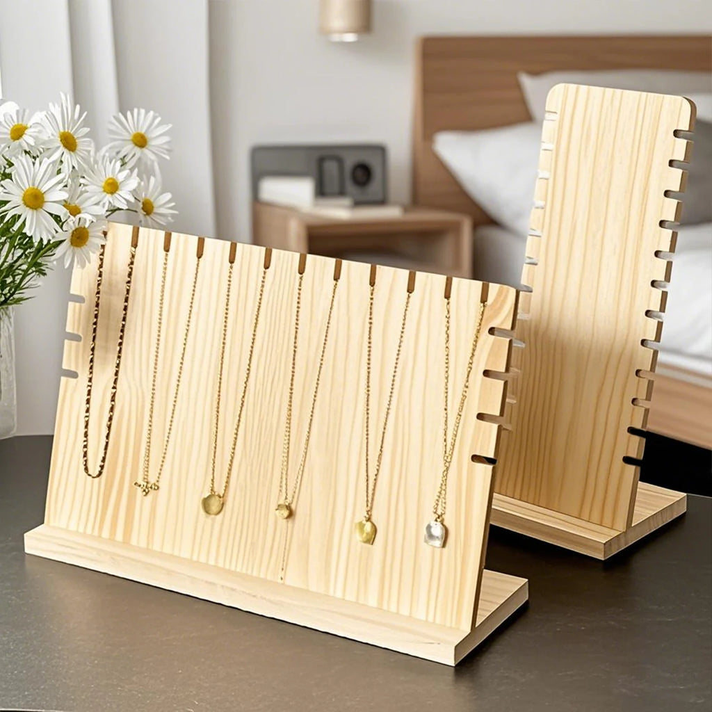 1pc Wooden necklace display rack, independent jewelry storage rack, bracelet and pendant holder, jewelry rack Oasis Select