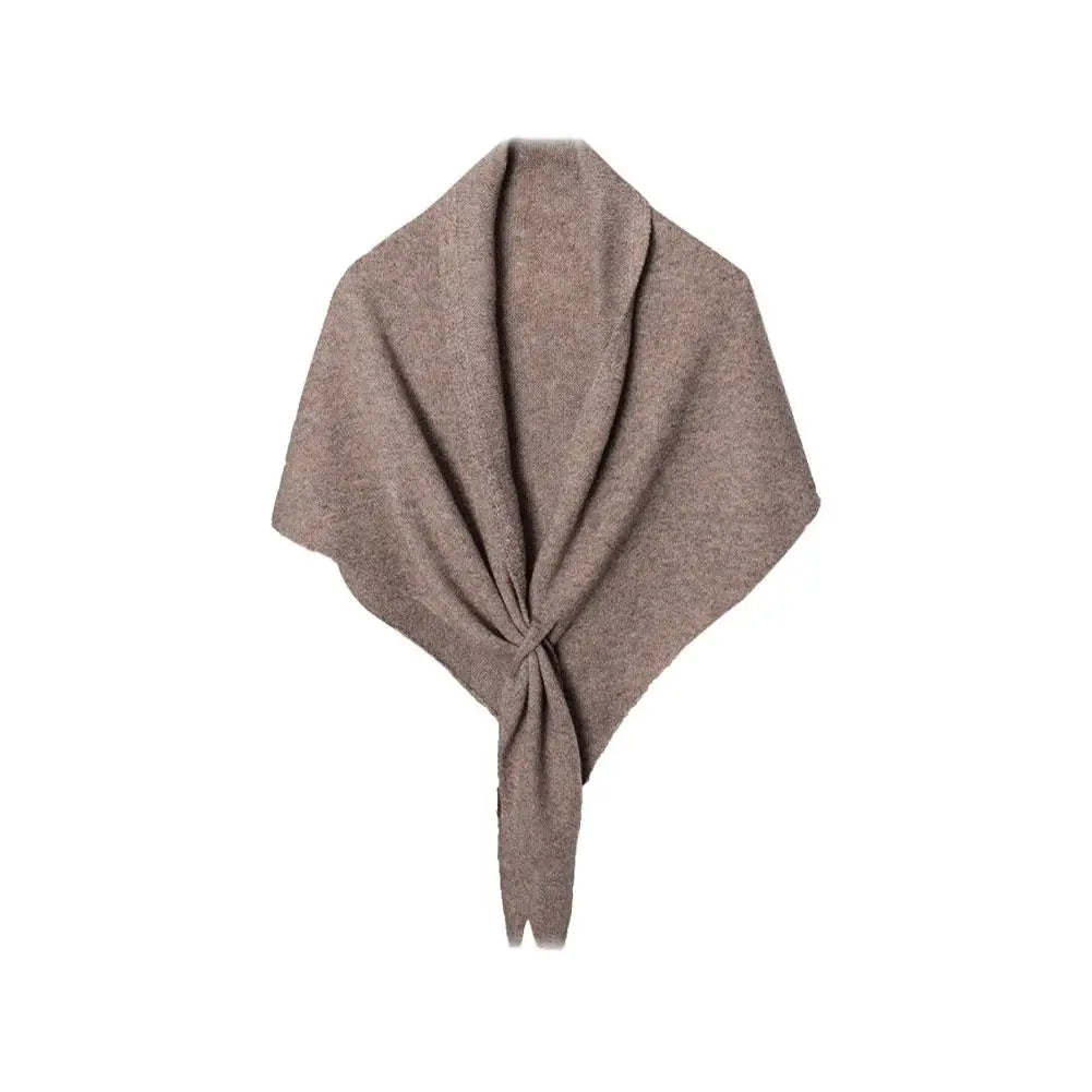Women's Triangle Scarf Shawl – Wool Blend Warm Shoulder Wrap