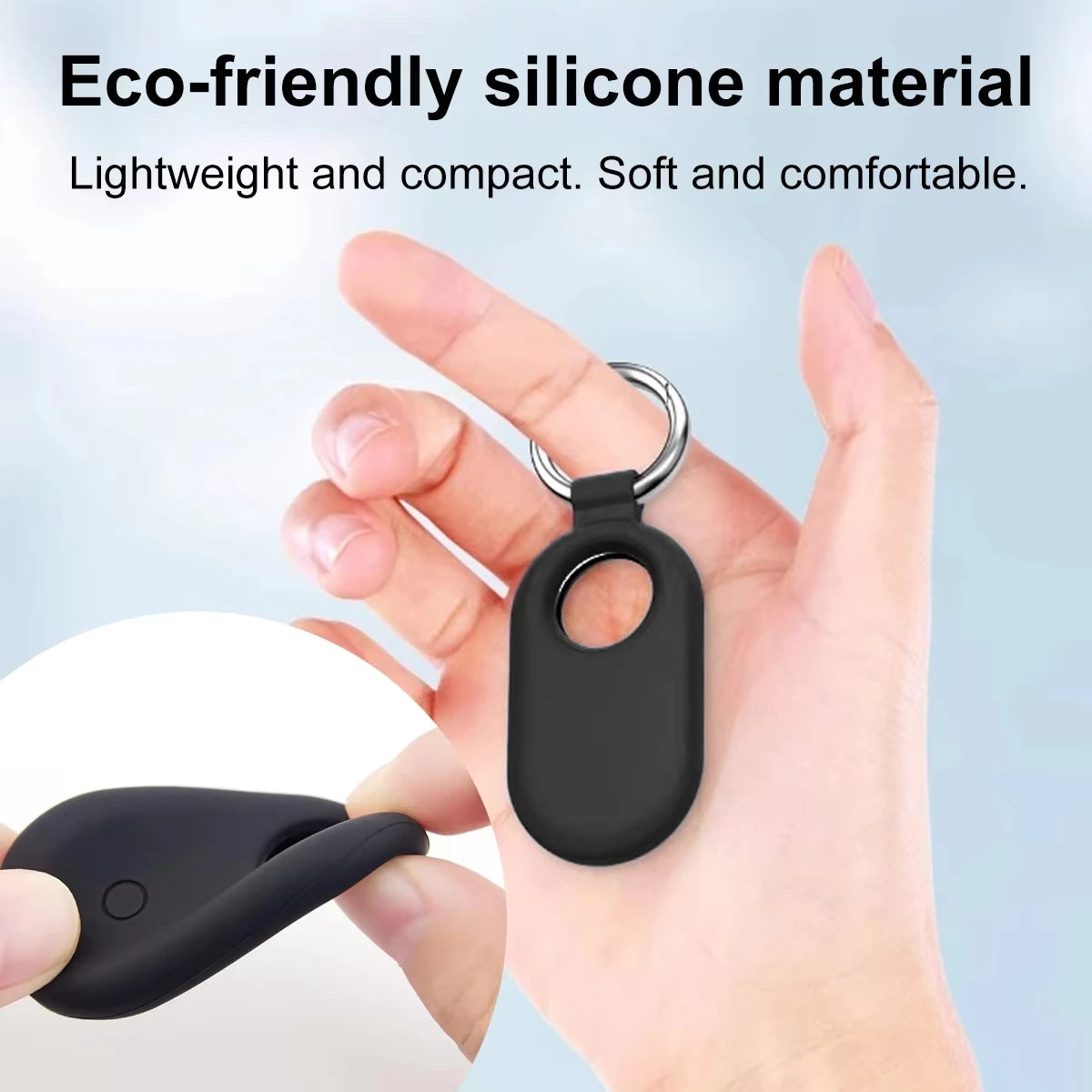 Samsung Galaxy SmartTag 2 Silicone Case with Keychain Tracker Protective Case Oasis Select