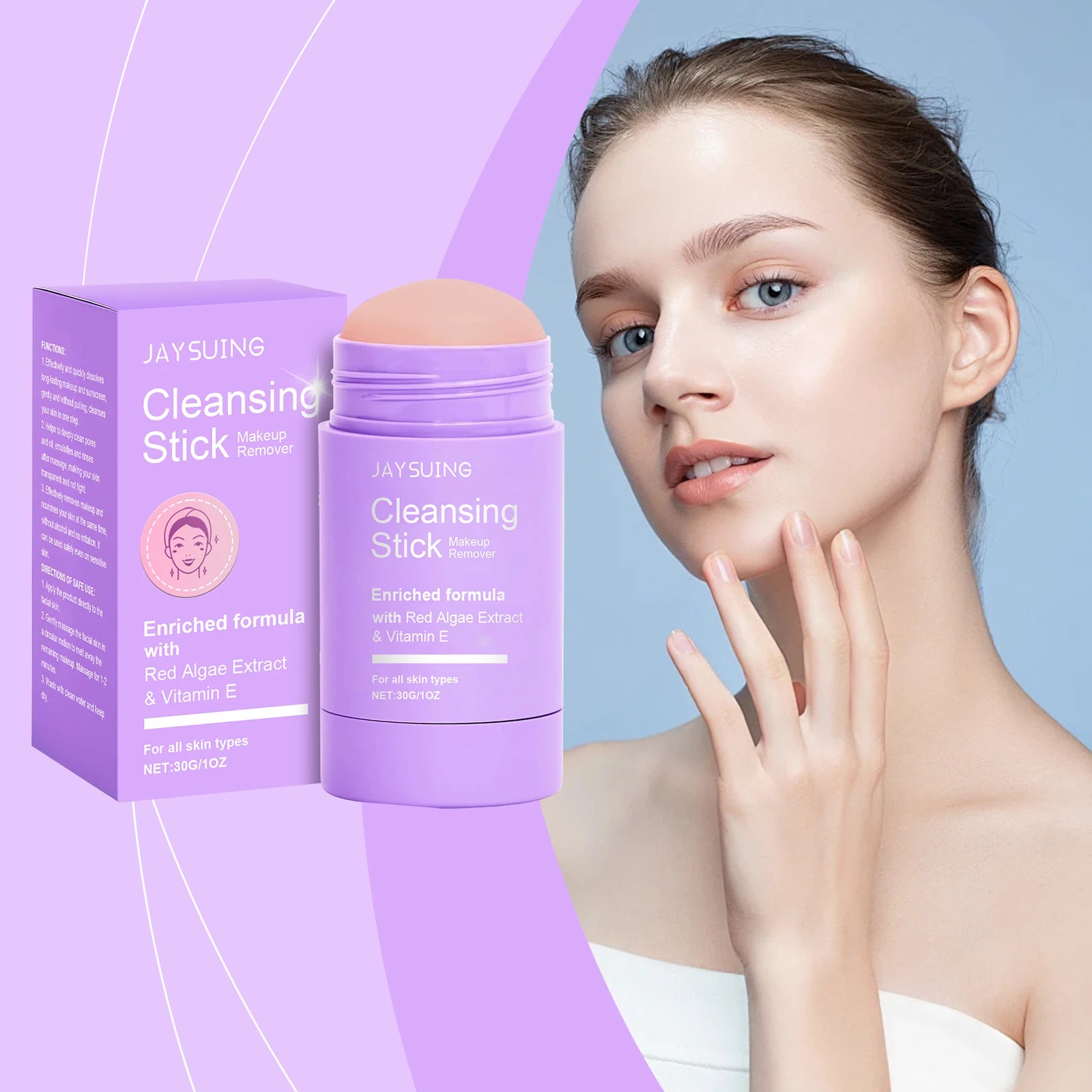 Vitamin E Makeup Remover Stick Deeply Remove Pores Quickly Dissolve Cosmetics Maintain Skin Health Refreshing Cleansing Cream Oasis Select