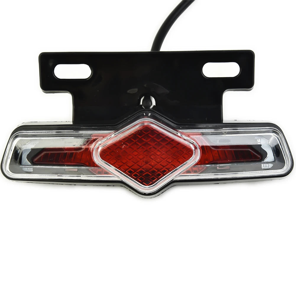36V-60V Electric Bicycle Ebike Taillight Turn Signal Rear Rack Lamp Light Mountain Bike Cycling Light Tail-lamp Bicycle Light Oasis Select