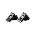 1 Pair Car Interior Window Clip Mount Black Suction Cap Clip Plastic Sucker Removable Holder For Sunshade Curtain Towel Ticket Oasis Select black