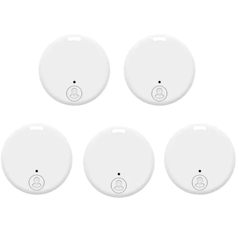1/2/5pcs Mini GPS Wireless Bluetooth Anti-Lost Device Key Wallet Luggage Pet Kids Bag Smart Tracking Finder Locator Works Oasis Select 5pcs White