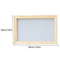 Paper Making Frame Screen DIY Wood Paper Making Papermaking Mould Crafts Handcraft Paper Recycling Tool Wooden Multi-size Oasis Select 30x20cm