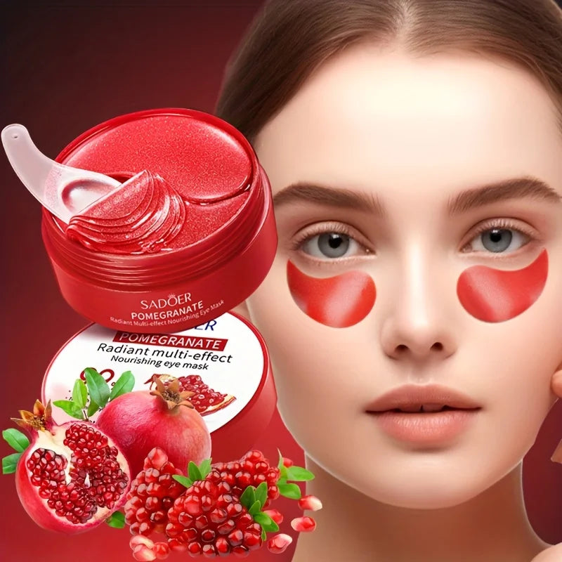 Pomegranate Eye Mask – Nourishing Hydrating Eye Patches 60pcs Eye Treatment Mask Oasis Select