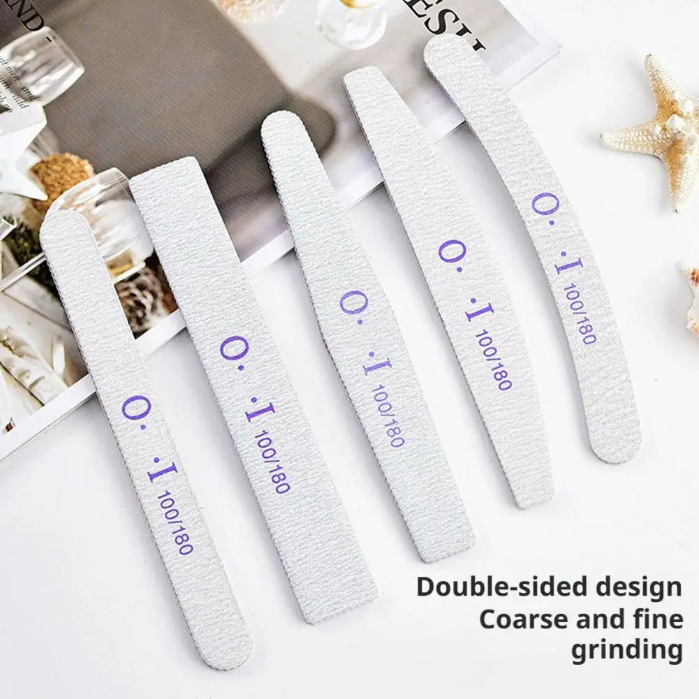 10-Pack Nail Files 100/180 Grit Double-Sided Emery Board Set Nail Files Set Oasis Select