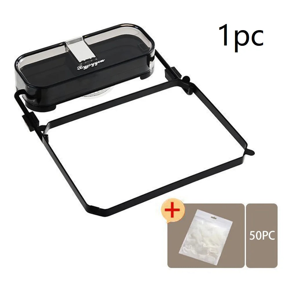 Foldable Sink Strainer Rack + 50 Disposable Mesh Filter Bags