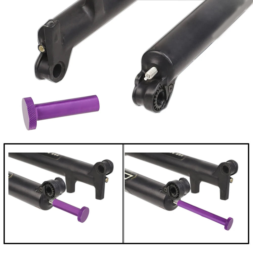 1Pcs Bike Fork Damper Removal Tools Bicycl Fork Tool Compatible With FOX 32 FOX 34 36 38 40 Fork Tube Protection Aluminium Alloy Oasis Select