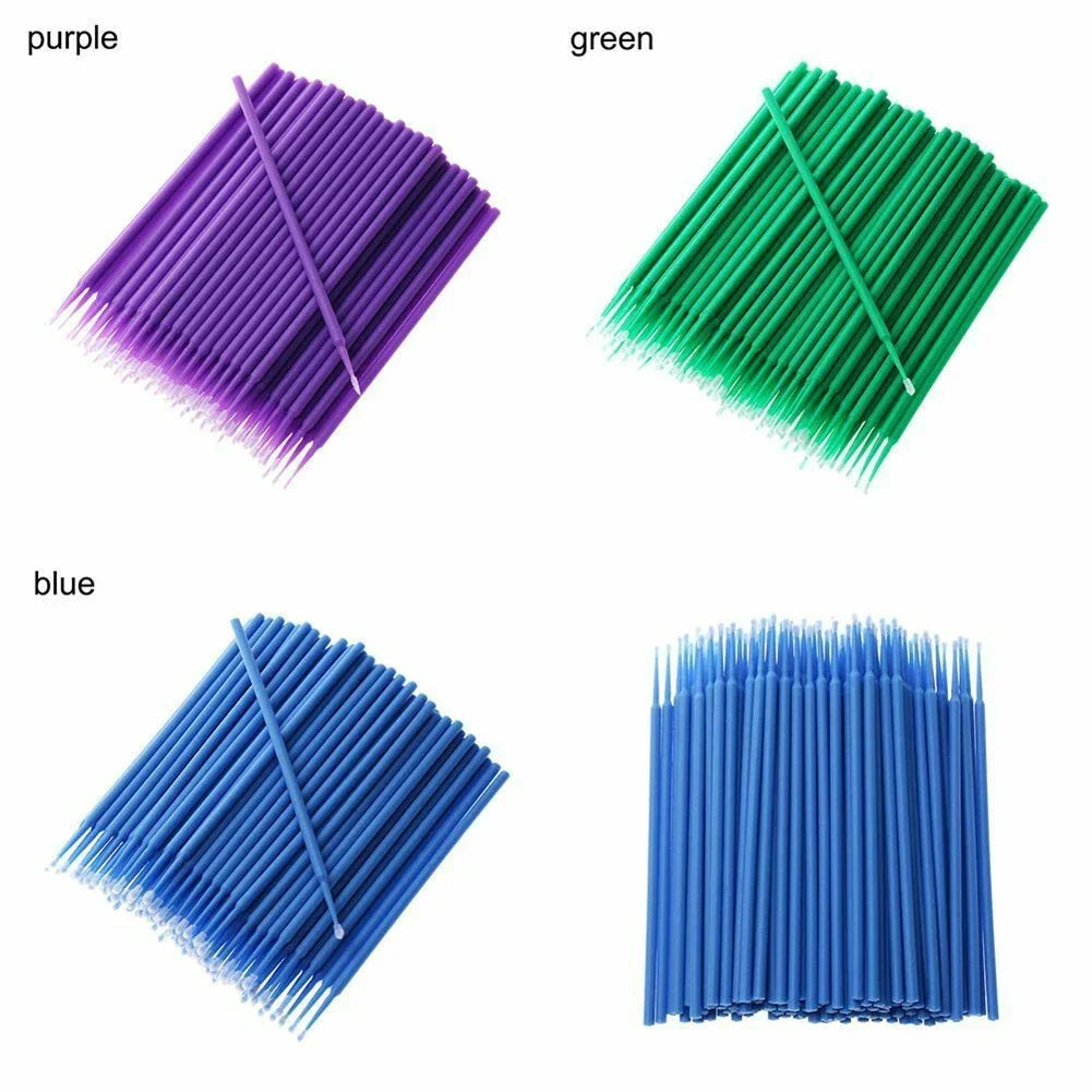 100Pcs Up Paint Micro Brush Tips 1.5mm Mini Car Touch Up Paint Micro Brush Purple Auto Applicator Sticks Detailing Car Products Oasis Select