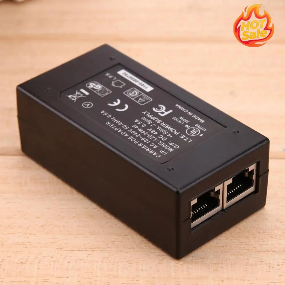 48V 0.5A 24W Desktop POE Power Injector Ethernet Adapter Surveillance CCTV Oasis Select