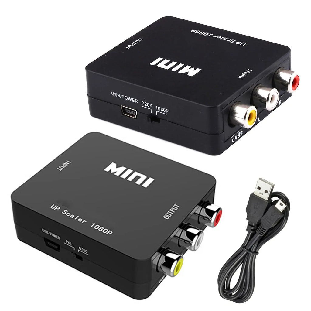 Video Converter RCA AV To HDMI-compatible Converter HD AV2HDMI Support NTSC AV PAL Video L/R Box To HDMI AV/CVSB Output Oasis Select