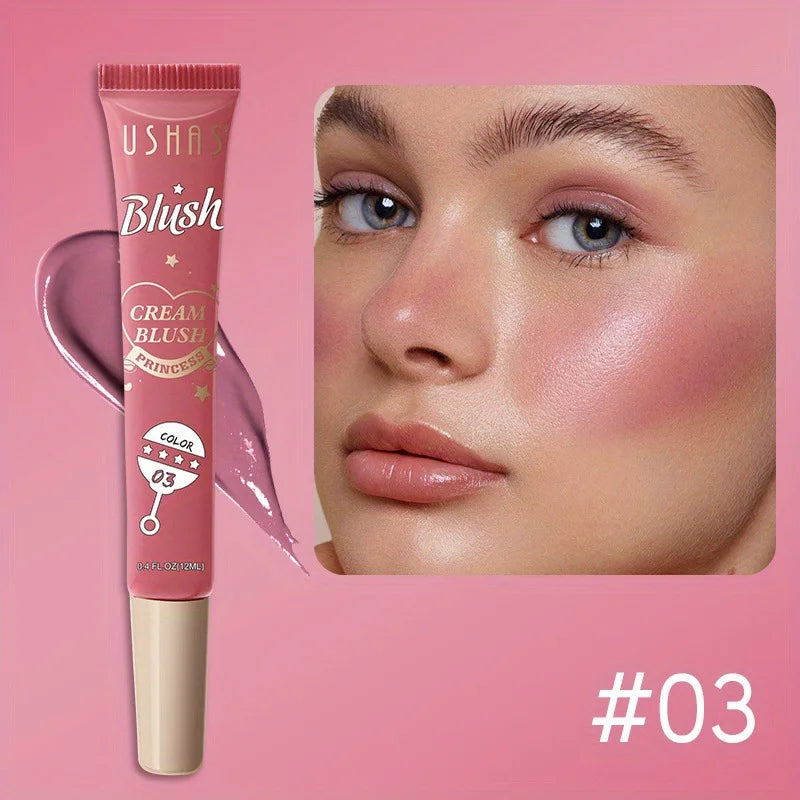 USHAS Korean Liquid Blush – Multi-Use Cream for Cheeks, Lips & Eyes