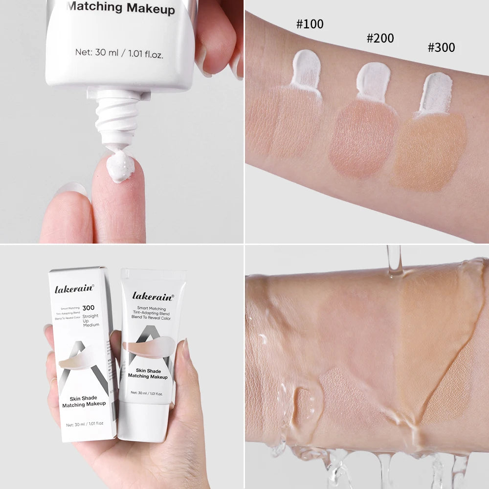 Lakerain Color-Changing Foundation SPF15 | Shade Matching Liquid Foundation Oasis Select