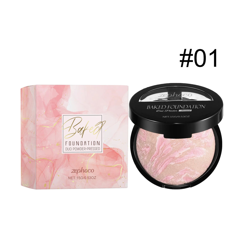 Zephoco Matte Baked Powder Foundation – Oil Control & Colour Correct Baked Powder Foundation Oasis Select A