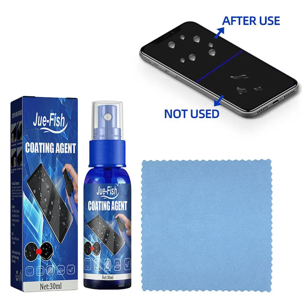 Screen Cleaner Spray Kit with Microfiber Cloth Anti-Fingerprint Polish Coating for Phone Tablet Camera Screen Cleaning Protectio Oasis Select