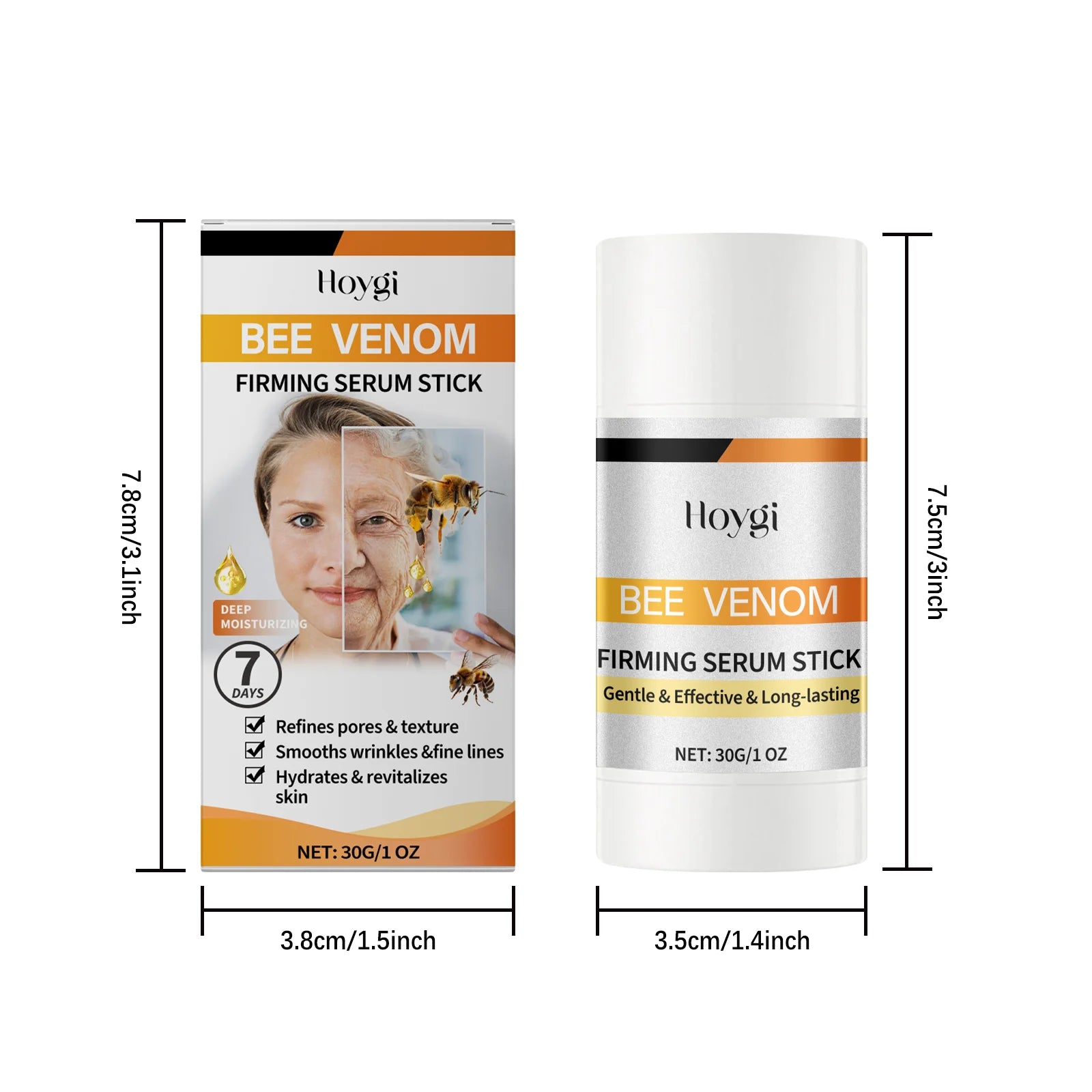 Hoygi Bee Venom Firming Serum Stick – Anti-Aging & Lifting Face Serum Stick Oasis Select