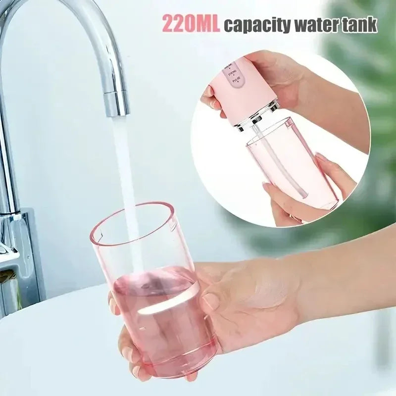 Portable Smart Electric Oral Irrigator Water Flosser 3 Modes Rechargeable Dental Water Jet Irrigator Dental Teeth Cleaner Oasis Select