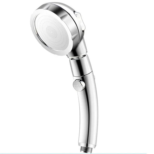 High Pressure Bathroom Shower Head 3 Modes Adjustable Water Saving Rain Luxury Home Hotel Silver Sprayer Bathroom Accessories Oasis Select Sliver A
