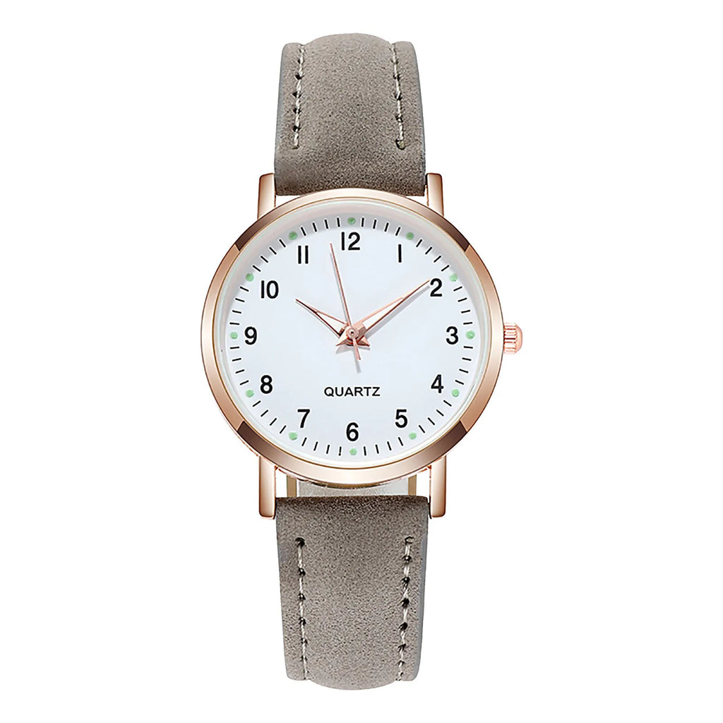 Women's Diamond Luminous Retro Quartz Watch – Leather Strap Ladies Quartz Watch Oasis Select I
